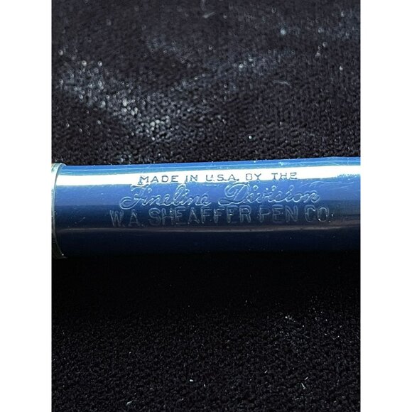 Vintage Sheaffer Fineline Blue eith Gold Cap Fountain Pen with Fineline 341 Nib - Picture 5 of 6